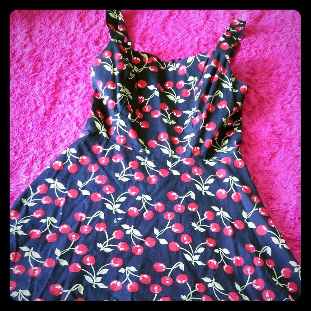 Up Front - cherry style circle dress